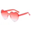 Enfants Lunettes De Soleil Coeur De Pêche Lunettes De Soleil Adultes Transparent Jelly Designer Lunettes Filles En Gros Plage Bord De Mer Enfants Mode Lunettes Lunettes BC720