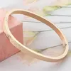 Bangle Fashion Stainless Steel Jewelry Five-Leaf Flower Bracelets For Women Kids Party Gifts Wholesale