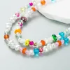 Chains Colorful Beaded Pearl Collar Clavicle Chain Fashion Mushroom Imitation Necklace For Women Vacation