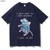 Men's T-Shirts I Dont Want To Cook Anymore I Dont Want To Die T shirts Funny Mouse T-shirt Men Women's Harajuku Hip Hop Short Sleeve Tee Shirt L230520 L230520