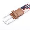 Belts Man Female Casual Knitted Pin Buckle Men Belt Woven Canvas Elastic Expandable Braided Stretch For Women Jeans Fashion