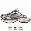 3XL Trainer Mule Shoes for Men Women Women Sole Silver Gray Triple Black White Multi Mens Mens Summer Summer Disual Displible Designer Sneakers 36-46