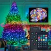 Noel Dekorasyonları 5/10m LED STRITE IŞIK RGB Kızılötesi Bluetoot Ontroller Ev İçin Noel Dekoru Noel Ağacı Işıkları Noel Süsleme Hediyesi Yeni Yıl