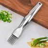 Acier Inoxydable Oignon Cutter Râpes Gadgets De Cuisine Multifonction Ail Trancheuse Râpes Chopper Cuisine Couteau Légumes Outils En Gros