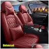 Capas de assento de carro ER FAUX CAUSOTIONETTE MOTIVE VEÍCULO CUSHION Ajuste para a maioria dos acessórios de interiores de SUV sedan Drop entrega mobi dhvp6