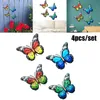 Decorative Flowers & Wreaths Metal Flower Sculpture Wall Art Decoration Outdoor Stakes Colorful Yard Garden Interior Iron Party DecorDecorat