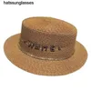 Chapéus feminino verão 2023 nova moda letra letra de palha chapéu de palha top top elegante chapéu de sol feminina proteção solar