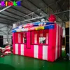 In Stock 4m Outdoor Business Inflatable Concession Stand With 2 Windows Fun Foods Booth Icecream Carnival Treat Shop For Sale