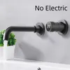 Bathroom Sink Faucets No Electric Smart Digital Display Basin Faucet Brass Torneira Do Banheiro Wash Grey Cold Mixer Tap