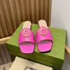 G Blondie Slides tofflor Sandaler Mule Flat klackar Square Open-Toe Flat Women Luxury Designers Lamb äkta läder Yttersula Cold Casual Shoes Factory Factwear