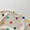 服のセット春の男の子の女の子の服セット子供のスーツの子供たち長いフード付き綿のセーターパンツスーツ服服230520