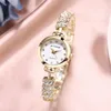 Montres-bracelets 2023 Reloj Relogio Feminino dames montres-bracelets femmes Bracelet strass analogique Quartz montre femmes cristal petit cadran