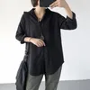 Blouses femininas Autumn Mulheres Bordando camisas brancas de mangas compridas colarinho de algodão solto lazer de algodão fêmeas blusas pano de trabalho pano