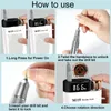 Nail Manicure Set Drill Machine Electric File Sander Drills Bits Display a LED per gel Rimozione Polish Pen Salon Tool 230522