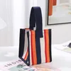 Borse per la spesa LGBT Pride New Rainbow Stripe Borsa da donna Borsa da viaggio portatile impermeabile laminata per il tempo libero all'aperto 230522