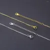 Kedjor boxkedjor halsband för kvinnor män 1,5 mm rostfritt stål mode minimalistiska choker födelsedagsmycken gåvor