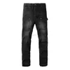 Designerkleidung Amires Jeans Denim-Hosen Amies New 9301 High Street Micro Flare Pants Jeans Personalized Woodcutter Wash Black Elastic Free Straight Leg Pants Dis