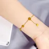 Braccialetti con ciondoli 2023 Bracciale a catena circolare geometrico semplice per donna regalo di amicizia in acciaio inossidabile con ciondolo cuore moda coreana