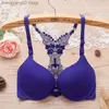 Bras Fashion Sexy Satin Bras for Women Front Closure Paski Y-Line Push Up Lingerie koronka Bra Balette Kobieta bielizna Inymaty T230522