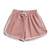 Womens Shorts Summer Street Fashion Short Elastic Waist Short Pant Loose Solid Soft Cotton Casual Short Femme Shorts 230520