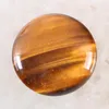 Kralen 2 stks/perceel 30 mm ronde cabochon natuursteen goud tijger oog roze kristal kwarts geen geboorde gat kraal voor sieraden maken armband