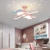 Lampadari Lampadario a soffitto a led Lampadario moderno per bambini per ragazzo Ragazza Camera da letto Studio Cartoon Aeroplano Cielo stellato Illuminazione superiore