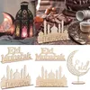 その他のイベントパーティーのサプライズ木製Eid Mubarak Decoration Ramadan Mubarak Ornamentsイスラムイスラム教徒のペンダントEid al Adha Party Supplies Ramadan Kareem Gifts 230522