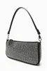 Evening Bags Black Women Shoulder Bag Fashion Diamonds Armpit Rhinestone Crossbody For Handbags Designer Ladies Clutch