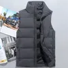 Giù da uomo Gilet da uomo invernale bianco anatra Gilet maschile Collare alla coreana Gilet moda uomo Capispalla giacca senza maniche di alta qualità VT-03