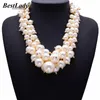Collares Mejor dama Nueva llegada Moda Collar de gargantilla de perlas simuladas Declaración de lujo Joyería de buena calidad Collar caliente 9954