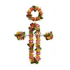 Decorative Flowers Wreaths Hawaiian Artificial Garland Necklaces Leis Dance Garlands Party Favors Celebrations Supplies Drop Deliv Dh0Qn