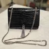 Alta calidad Kate Crocodile Tassel Chain billetera de lujo mini monederos crossbody diseñador bolso mujer bolsos de hombro diseñador mujeres lujos bolsos con caja