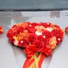 装飾的な花レッドペーニーローズアリチアルシルクお祝いの供給ウェディングカーの装飾ギフト偽の花