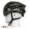 Capacetes de ciclismo Capacete de bicicleta com óculos magnéticos de viseira em geral moldado 56-61cm adequado para fêmeas Capacetes de bicicleta de estrada MTB P230522