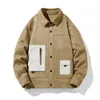 Men's Jackets Coat Boys Baseball Clothes Men's 2023 Spring Autumn Suede With Plankton Handsome Jacket Tide