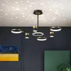 Lampadari Bellissimo lampadario a LED per soggiorno, sala da pranzo, cucina, lampada a sospensione, 3 temperature di colore