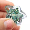 Figurines décoratives Objets 35MM Grand Glitter Star Résine Flatback Cabochons Embellissements Brillants Pour Hair Bow Centre Décoration DIY