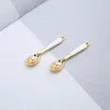 Charms 10 pz/lotto Moda Cucchiaio Perla Smalto Pendenti In Metallo Base In Oro Accessori Dei Monili Per FAI DA TE Fatti A Mano 36 8mm