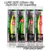 낚시 고리 Bearking 4pcs 각 세트 다양한 색상 Minnow Crank Magnet System Model Bait 230520