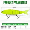 Fishing Hooks Lure Swimming Bait Jointed Floating sinking Giant Hard Section For Big Bass Pike Minnow Size 245mm 230520