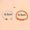 Anklets 1 Set Acryl Star Fish Ananas Beaded Anklet Bohemia Multicolor Anklet Women Summer Ocean Beach Sandaal Sandel Foot Show Sieraden Gift G220519