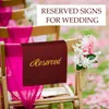 Table Cloth 1Pcs Reserved Seating Signs Placeholder For Church Pew Seats Wedding Decoration 22Inch Chair Back Hanging