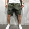 QNPQYX Novos calções masculinos de verão de algodão hip hop para musculação fitness calções de treino jogger casuais ginásios masculinos