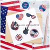 Other Festive Party Supplies 4Th Of Jy Stickers Red White Blue Patriotic Label Independence Day Decor Drop Delivery Home Garden Dh8Oh