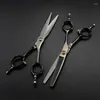 Polegada japonesa preta 440c Aço inoxidável Scissor de cabeleireiro de corte de corte