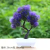 Dekorativa blommor 1 st konstgjorda livtrodelande växter Bonsai Diy Simple Potted Ornament Pine Tree For Home Garden Decor