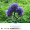 Fleurs décoratives 1 pc Artificielle Réaliste Plante Bonsaï DIY Simple Ornement En Pot Pin Arbre Pour La Maison Jardin Décor