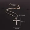 Kristallen Kruis Hanger Ketting voor Vrouwen Mannen Vergulde Goth Jesus Choker Box Kettingen Vintage Hals Sieraden Gift Groothandel Bling Bijoux