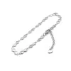 Anklets 304 Stainless Steel Women Anklet Silver Color Chain Knot Anklets For Women True Beauty Foot-Chain Jewelry Gifts 1 Piece G220519