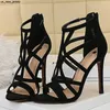 Sandalen zomer dames sandalen ontwerper fetisj hoge hakken Romeinse sandalen gele stiletto hakken peep teen sandalen nachtclub dame schoenen j230518 j230519 j230522